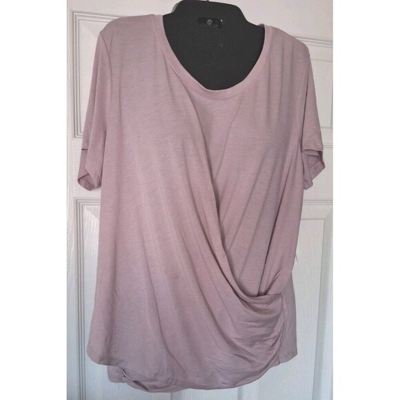 Marc New York Tops - Marc New York Performance Top Shirt Size XL Lavender Plus Activewear Ruched New